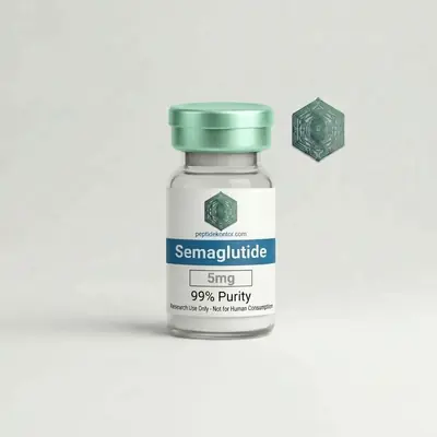Semaglutide 5 mg research vial, ≥ 99.2% HPLC purity